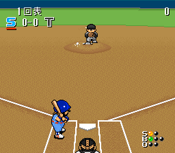 Hakunetsu Pro Yakyuu '93 - Ganba League (Japan) In game screenshot